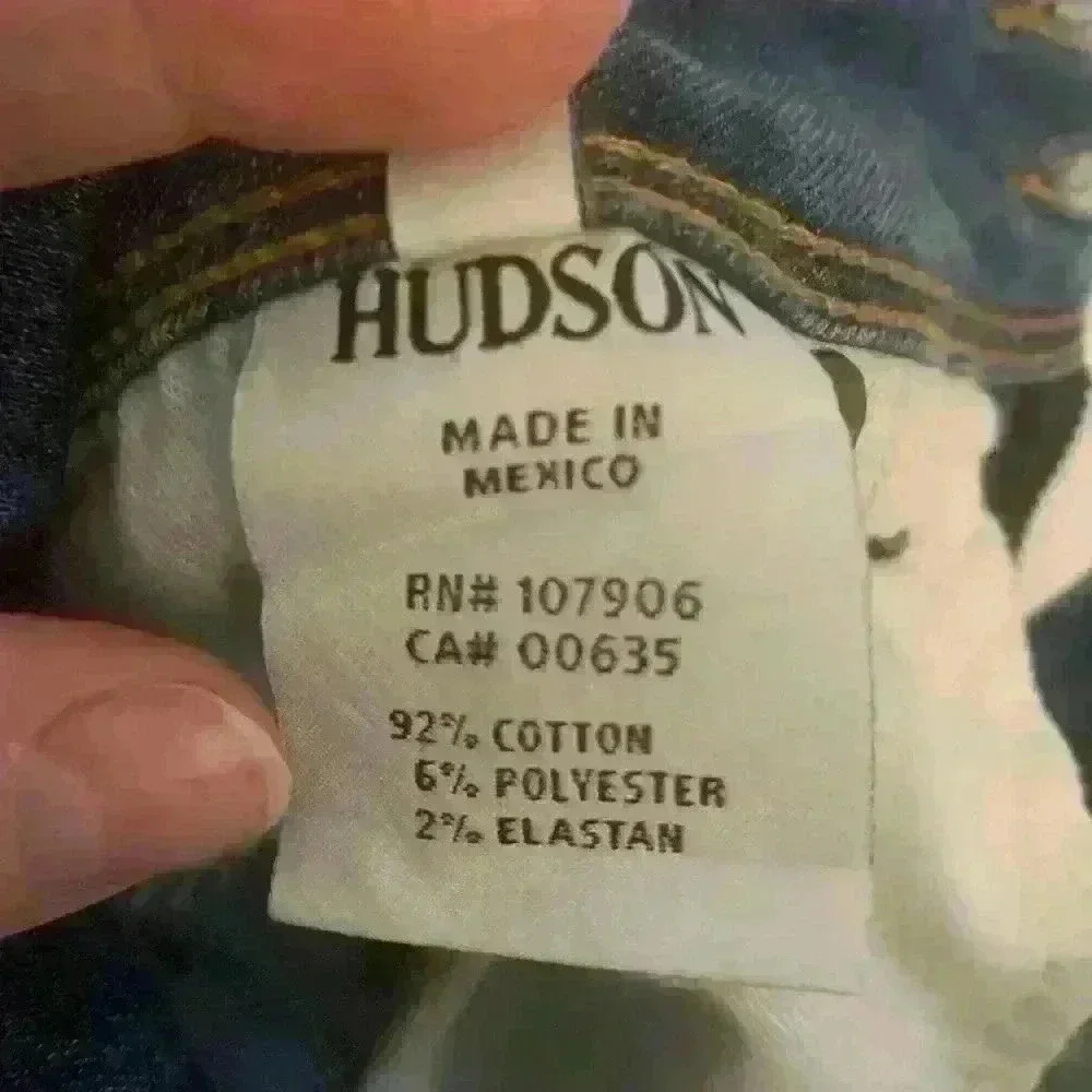 Hudson Womens Jeans Ginny Straight Ankle with Cuff, size 25